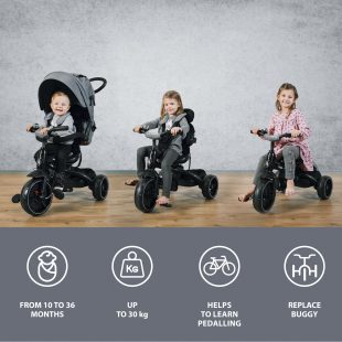 Tricicleta 6 in 1 ZOPA Citi Trike Foggy Grey 41443 1