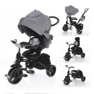 Tricicleta 6 in 1 ZOPA Citi Trike Foggy Gray