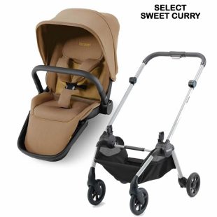 Carucior Recaro Sadena Select Sweet Curry cadru argintiu