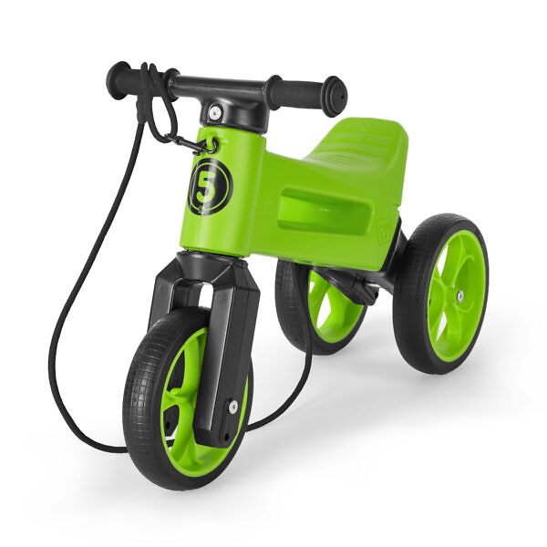 Bicicleta fara pedale Funny Wheels Rider SUPERSPORT 2 in 1 green apple