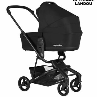 carucior charley Easywalker roti negre Night Black 1