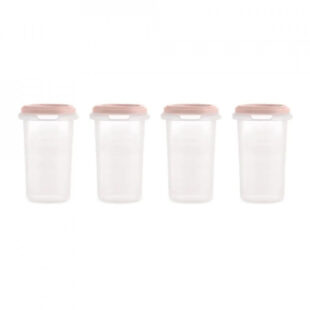 set 4 recipiente ermetice gradate 330 ml terra blush