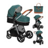 Carucior transformabil 2 in 1 Momi Limuru Green