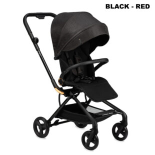 carucior sport momi adelle cu roti pivotante 360 black red