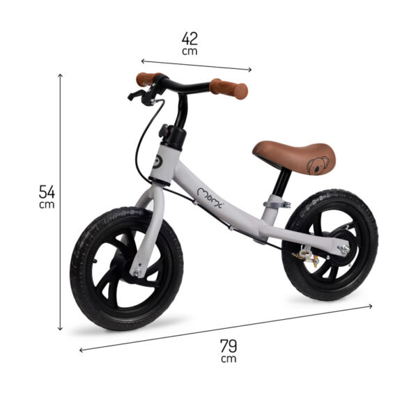 bicicleta fara pedale momi breki gray 11