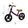 bicicleta fara pedale momi breki purple 10