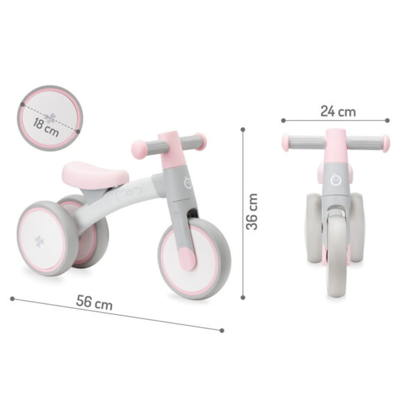 bicicleta fara pedale momi pink 10