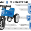 Bicicleta fara pedale Funny Wheels Rider SuperSport 2 in 1 Universitatea Craiova