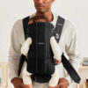 Marsupiu anatomic BabyBjorn Mini cu pozitii multiple de purtare Black tesatura tricot 2