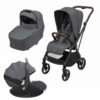 pachet 3 in 1 carucior maxi cosi leona2 TWILLIC GRAPHITE